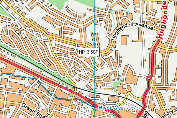HP13 5SF map - OS VectorMap District (Ordnance Survey) HP13 5SF map - OS VectorMap District (Ordnance Survey)