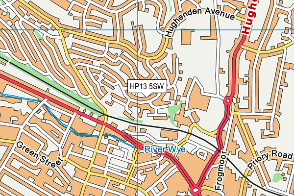 HP13 5SW map - OS VectorMap District (Ordnance Survey) HP13 5SW map - OS VectorMap District (Ordnance Survey)