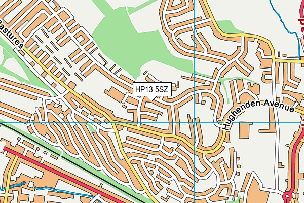 HP13 5SZ map - OS VectorMap District (Ordnance Survey) HP13 5SZ map - OS VectorMap District (Ordnance Survey)