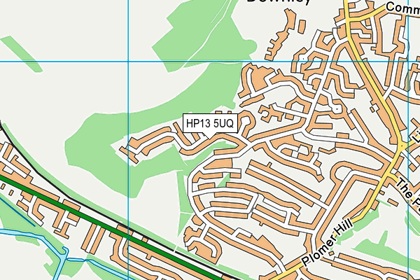 HP13 5UQ map - OS VectorMap District (Ordnance Survey) HP13 5UQ map - OS VectorMap District (Ordnance Survey)