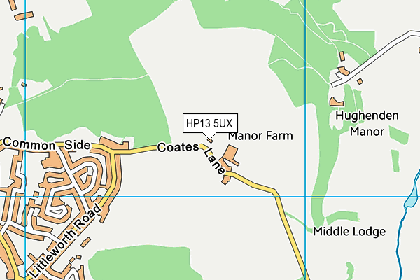 HP13 5UX map - OS VectorMap District (Ordnance Survey) HP13 5UX map - OS VectorMap District (Ordnance Survey)