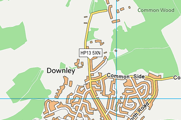 HP13 5XN map - OS VectorMap District (Ordnance Survey)
