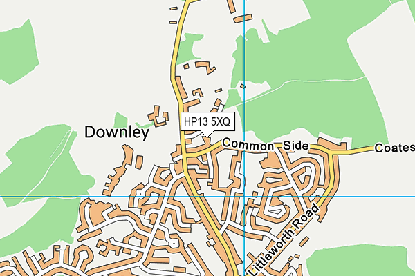 HP13 5XQ map - OS VectorMap District (Ordnance Survey)