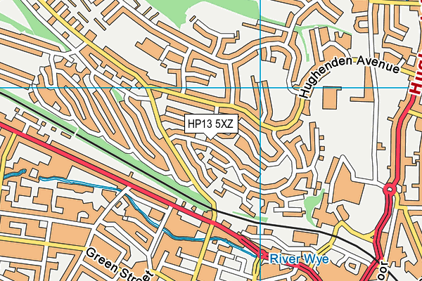 HP13 5XZ map - OS VectorMap District (Ordnance Survey)