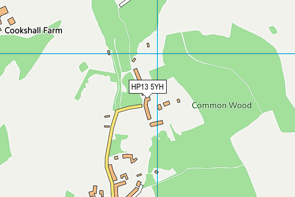 HP13 5YH map - OS VectorMap District (Ordnance Survey) HP13 5YH map - OS VectorMap District (Ordnance Survey)