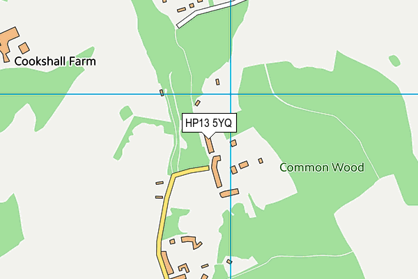 HP13 5YQ map - OS VectorMap District (Ordnance Survey) HP13 5YQ map - OS VectorMap District (Ordnance Survey)