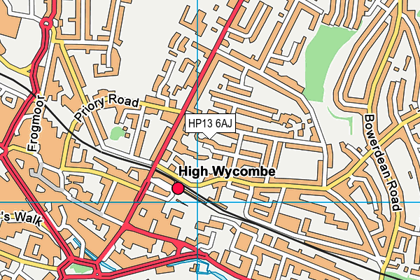 HP13 6AJ map - OS VectorMap District (Ordnance Survey)
