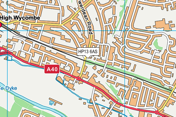 HP13 6AS map - OS VectorMap District (Ordnance Survey) HP13 6AS map - OS VectorMap District (Ordnance Survey)
