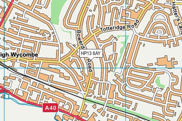 HP13 6AY map - OS VectorMap District (Ordnance Survey) HP13 6AY map - OS VectorMap District (Ordnance Survey)