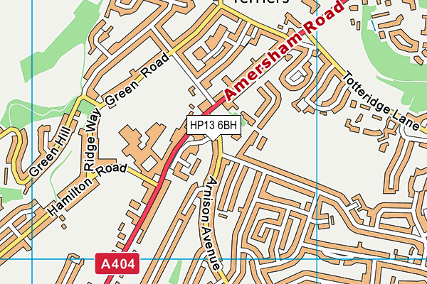 HP13 6BH map - OS VectorMap District (Ordnance Survey) HP13 6BH map - OS VectorMap District (Ordnance Survey)