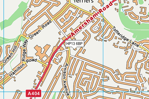 HP13 6BP map - OS VectorMap District (Ordnance Survey) HP13 6BP map - OS VectorMap District (Ordnance Survey)
