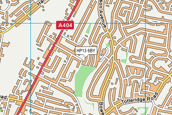 HP13 6BY map - OS VectorMap District (Ordnance Survey) HP13 6BY map - OS VectorMap District (Ordnance Survey)