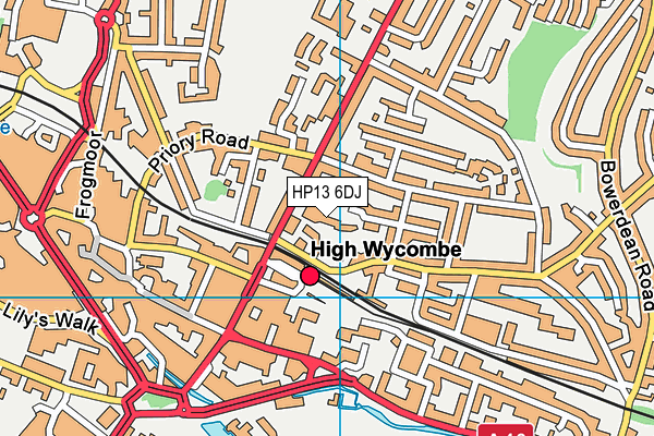 HP13 6DJ map - OS VectorMap District (Ordnance Survey) HP13 6DJ map - OS VectorMap District (Ordnance Survey)