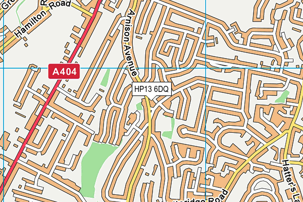 HP13 6DQ map - OS VectorMap District (Ordnance Survey) HP13 6DQ map - OS VectorMap District (Ordnance Survey)