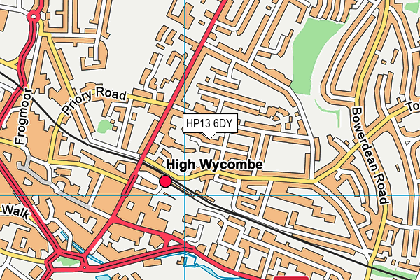 HP13 6DY map - OS VectorMap District (Ordnance Survey) HP13 6DY map - OS VectorMap District (Ordnance Survey)