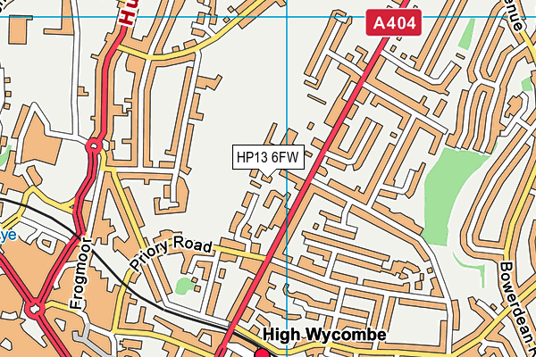 HP13 6FW map - OS VectorMap District (Ordnance Survey) HP13 6FW map - OS VectorMap District (Ordnance Survey)