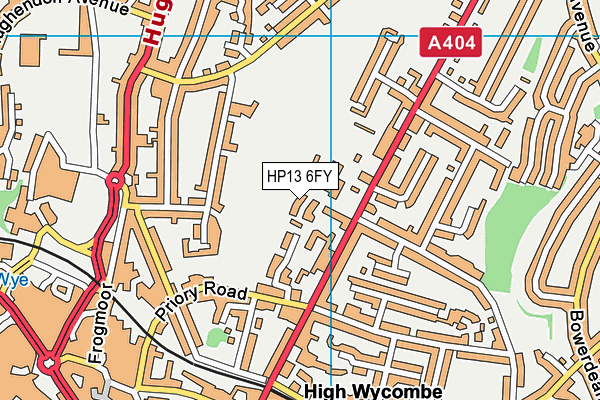 HP13 6FY map - OS VectorMap District (Ordnance Survey) HP13 6FY map - OS VectorMap District (Ordnance Survey)