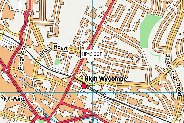 HP13 6GF map - OS VectorMap District (Ordnance Survey) HP13 6GF map - OS VectorMap District (Ordnance Survey)