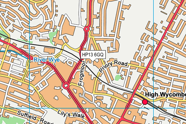 HP13 6GQ map - OS VectorMap District (Ordnance Survey) HP13 6GQ map - OS VectorMap District (Ordnance Survey)