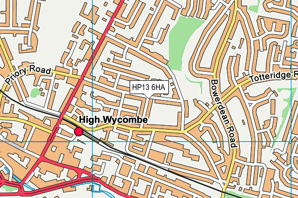 HP13 6HA map - OS VectorMap District (Ordnance Survey) HP13 6HA map - OS VectorMap District (Ordnance Survey)