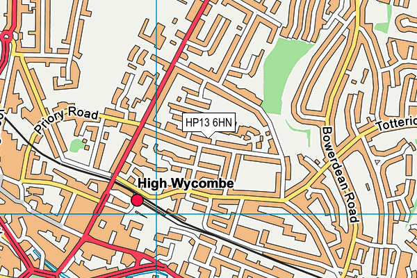 HP13 6HN map - OS VectorMap District (Ordnance Survey) HP13 6HN map - OS VectorMap District (Ordnance Survey)