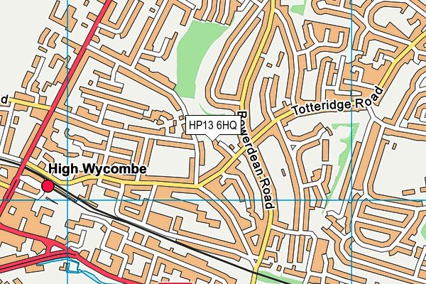HP13 6HQ map - OS VectorMap District (Ordnance Survey)