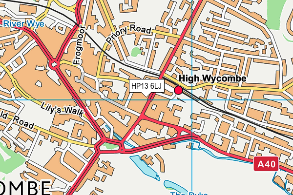 HP13 6LJ map - OS VectorMap District (Ordnance Survey) HP13 6LJ map - OS VectorMap District (Ordnance Survey)