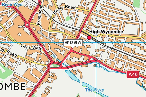 HP13 6LW map - OS VectorMap District (Ordnance Survey) HP13 6LW map - OS VectorMap District (Ordnance Survey)
