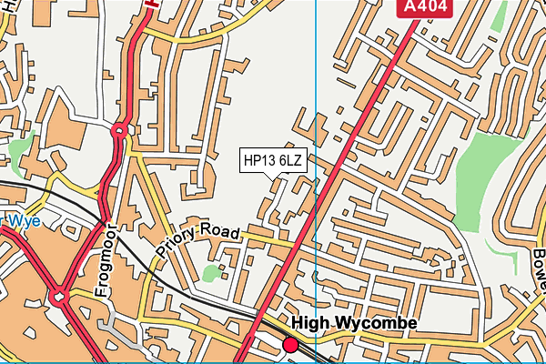 HP13 6LZ map - OS VectorMap District (Ordnance Survey)