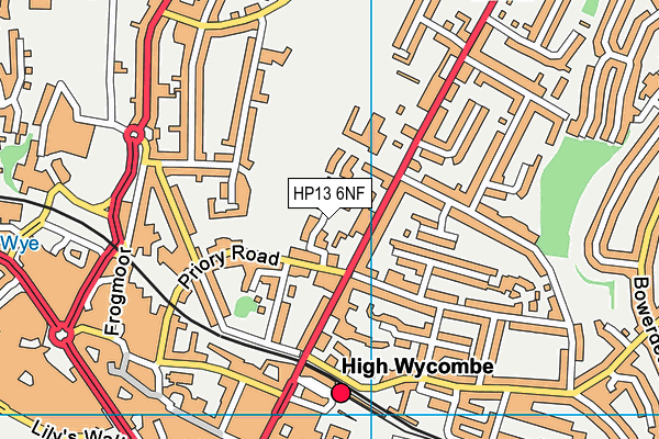 HP13 6NF map - OS VectorMap District (Ordnance Survey) HP13 6NF map - OS VectorMap District (Ordnance Survey)