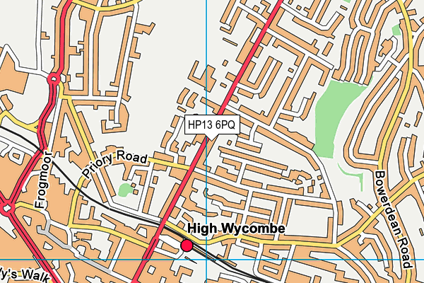 HP13 6PQ map - OS VectorMap District (Ordnance Survey) HP13 6PQ map - OS VectorMap District (Ordnance Survey)