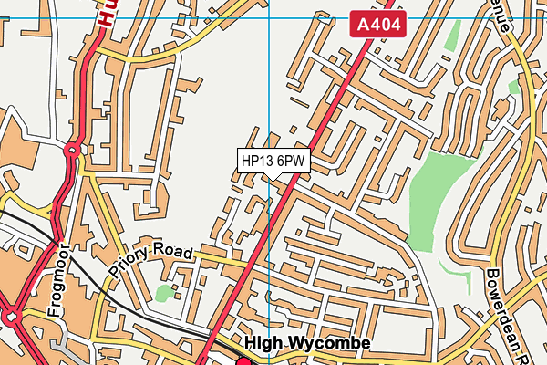 HP13 6PW map - OS VectorMap District (Ordnance Survey) HP13 6PW map - OS VectorMap District (Ordnance Survey)