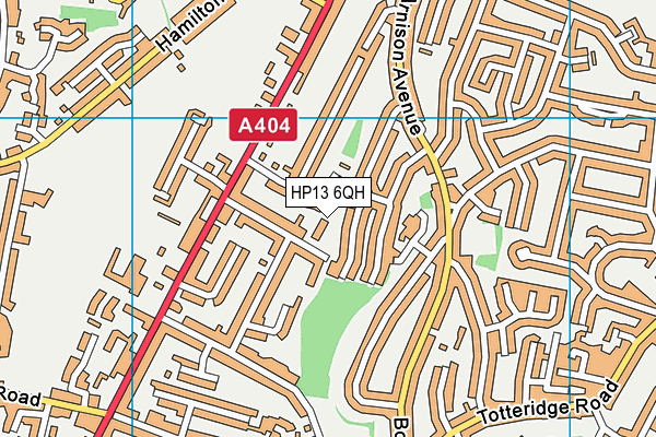 HP13 6QH map - OS VectorMap District (Ordnance Survey) HP13 6QH map - OS VectorMap District (Ordnance Survey)