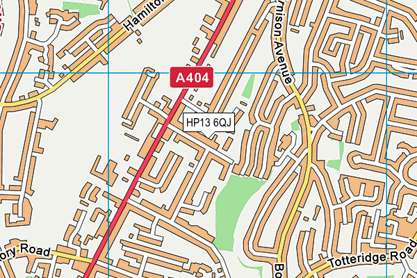 HP13 6QJ map - OS VectorMap District (Ordnance Survey) HP13 6QJ map - OS VectorMap District (Ordnance Survey)