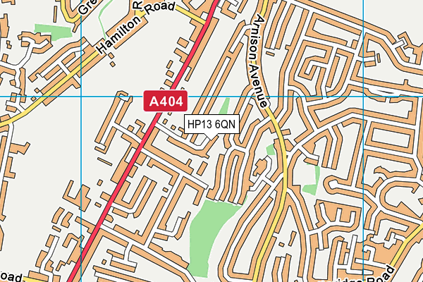HP13 6QN map - OS VectorMap District (Ordnance Survey) HP13 6QN map - OS VectorMap District (Ordnance Survey)