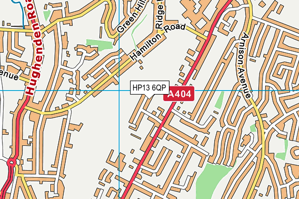 HP13 6QP map - OS VectorMap District (Ordnance Survey) HP13 6QP map - OS VectorMap District (Ordnance Survey)