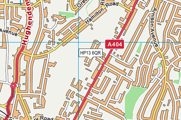 HP13 6QR map - OS VectorMap District (Ordnance Survey) HP13 6QR map - OS VectorMap District (Ordnance Survey)