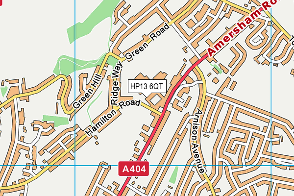 HP13 6QT map - OS VectorMap District (Ordnance Survey) HP13 6QT map - OS VectorMap District (Ordnance Survey)