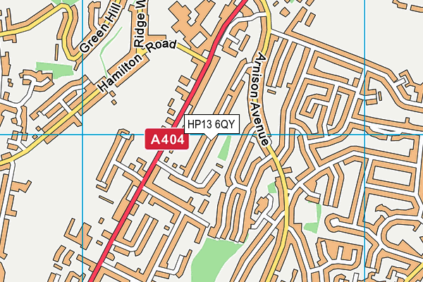 HP13 6QY map - OS VectorMap District (Ordnance Survey) HP13 6QY map - OS VectorMap District (Ordnance Survey)