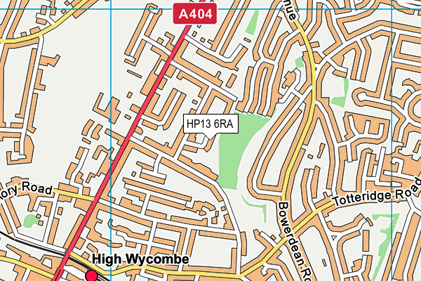 HP13 6RA map - OS VectorMap District (Ordnance Survey) HP13 6RA map - OS VectorMap District (Ordnance Survey)