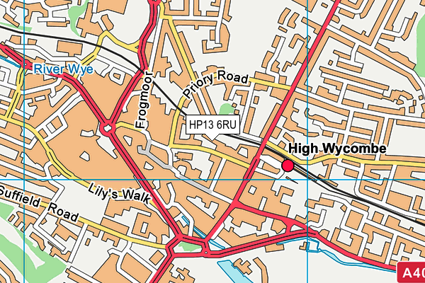 HP13 6RU map - OS VectorMap District (Ordnance Survey) HP13 6RU map - OS VectorMap District (Ordnance Survey)