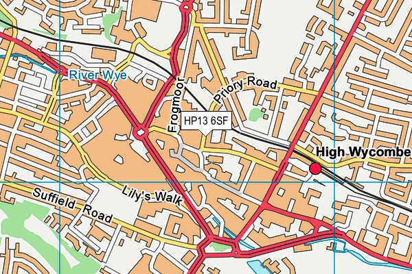 HP13 6SF map - OS VectorMap District (Ordnance Survey) HP13 6SF map - OS VectorMap District (Ordnance Survey)