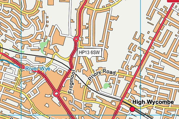 HP13 6SW map - OS VectorMap District (Ordnance Survey) HP13 6SW map - OS VectorMap District (Ordnance Survey)