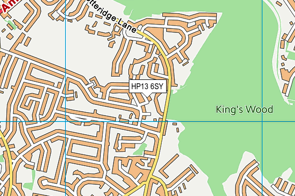 HP13 6SY map - OS VectorMap District (Ordnance Survey) HP13 6SY map - OS VectorMap District (Ordnance Survey)