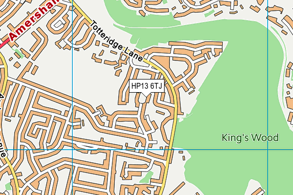 HP13 6TJ map - OS VectorMap District (Ordnance Survey) HP13 6TJ map - OS VectorMap District (Ordnance Survey)