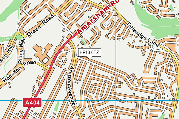 HP13 6TZ map - OS VectorMap District (Ordnance Survey) HP13 6TZ map - OS VectorMap District (Ordnance Survey)