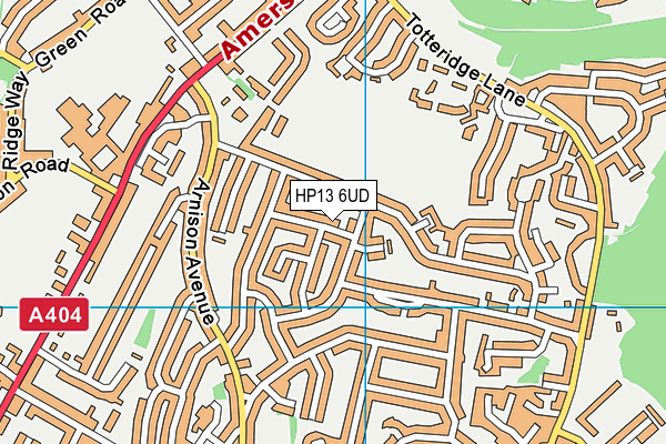 HP13 6UD map - OS VectorMap District (Ordnance Survey) HP13 6UD map - OS VectorMap District (Ordnance Survey)