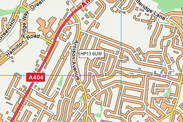 HP13 6UW map - OS VectorMap District (Ordnance Survey) HP13 6UW map - OS VectorMap District (Ordnance Survey)