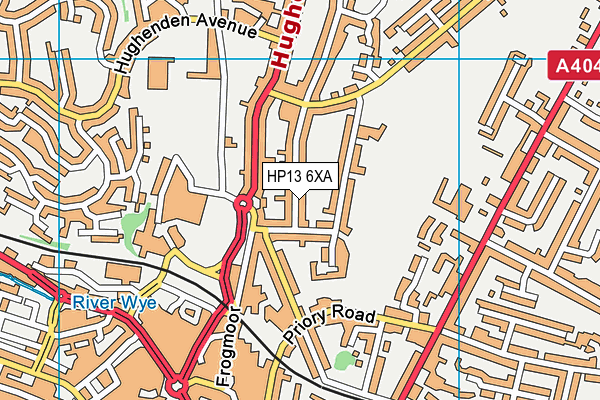 HP13 6XA map - OS VectorMap District (Ordnance Survey) HP13 6XA map - OS VectorMap District (Ordnance Survey)