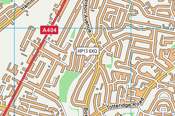 HP13 6XQ map - OS VectorMap District (Ordnance Survey) HP13 6XQ map - OS VectorMap District (Ordnance Survey)